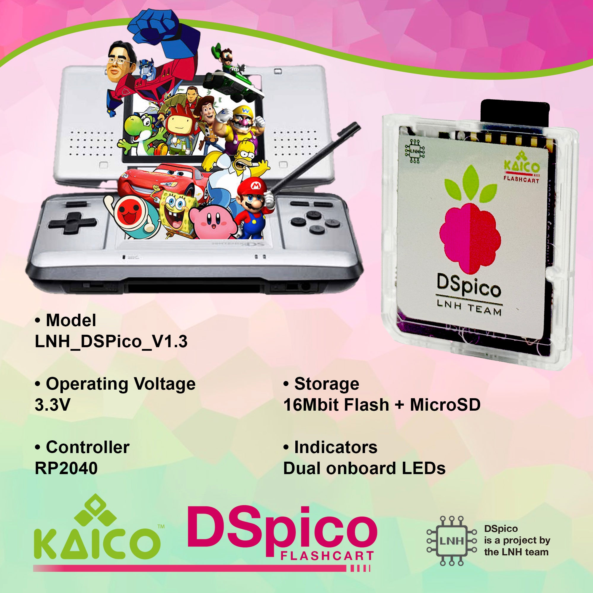 ds pico includes 8gb microSD card