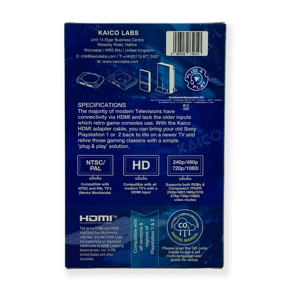 box for playstation 1 and 2 hdmi adapter 1080p supports rgb and ypbpr