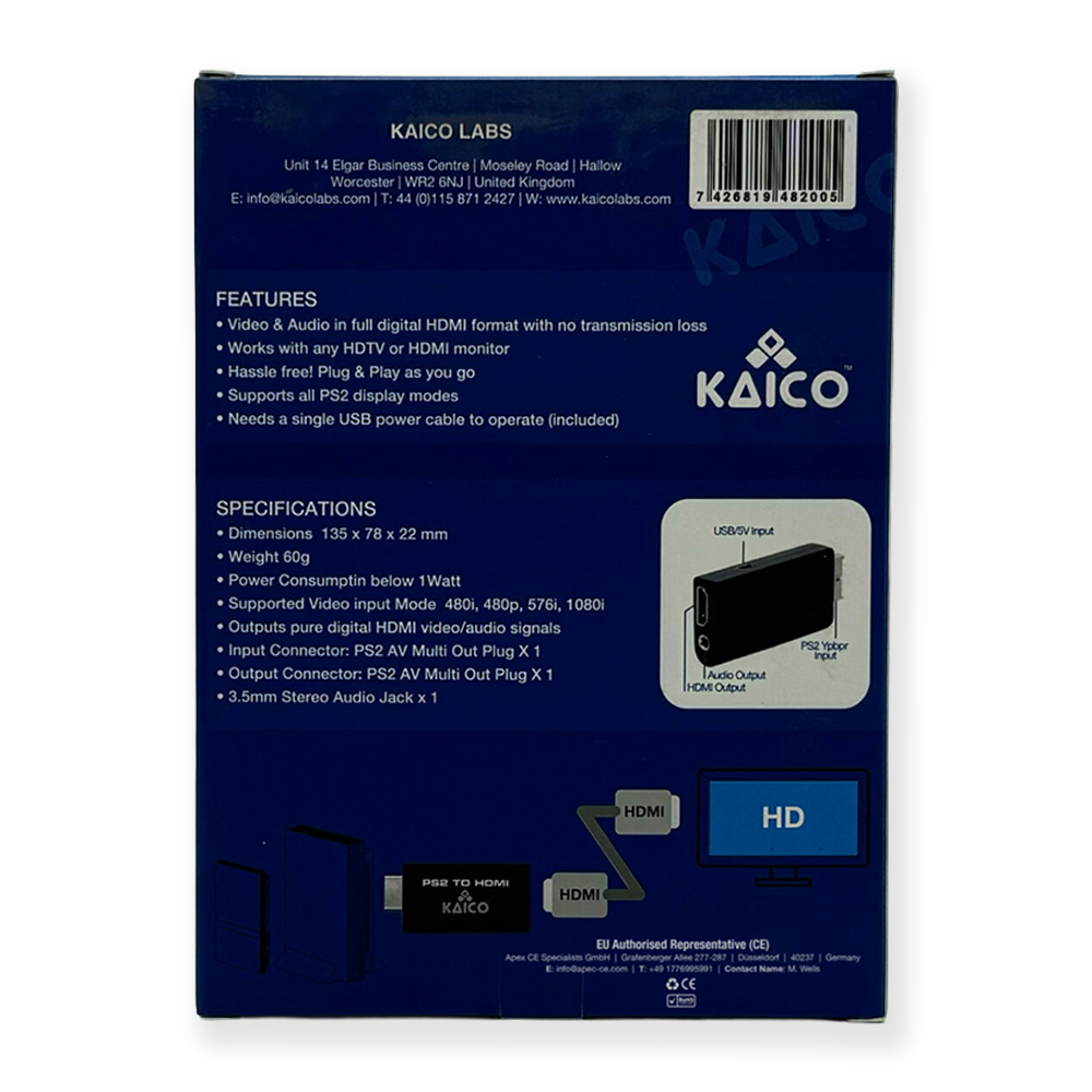 ps2 to hdmi, high quality clear video and audio